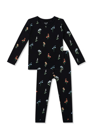 Kyte Baby Long Sleeve Pajamas (Midnight Wildflower)
