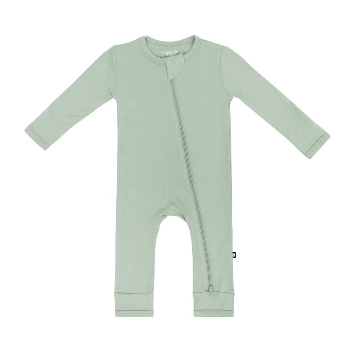 Kyte Baby Zippered Romper (Thyme)