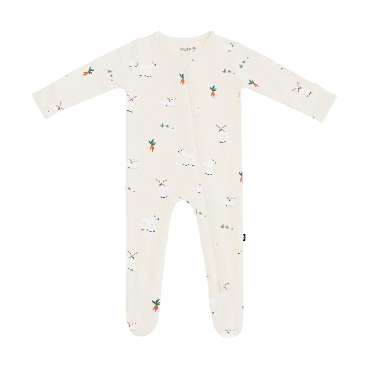 Kyte Baby Zippered Footie (Goat)