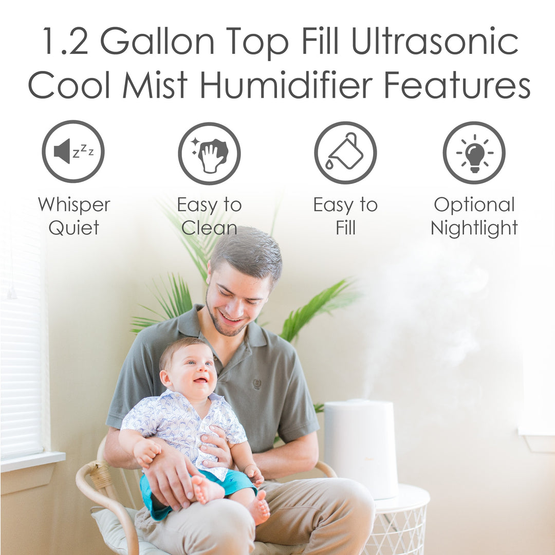 Crane Top Fill Cool Mist Humidifier White