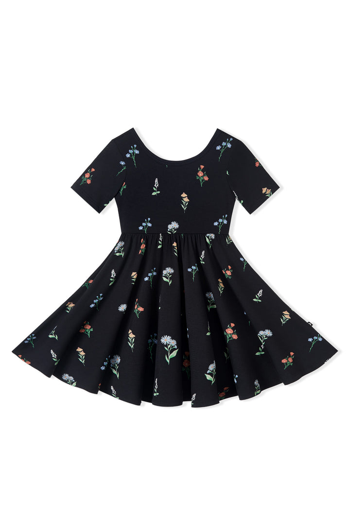 Kyte Baby Twirl Dress (Midnight Wildflower)