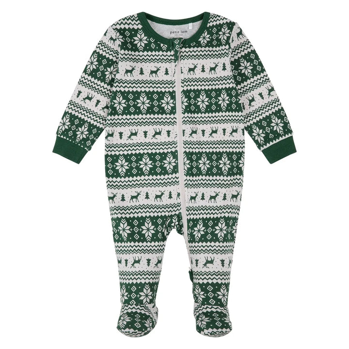 Petit Lem 50P38 Sleeper (Fair Isle Green)