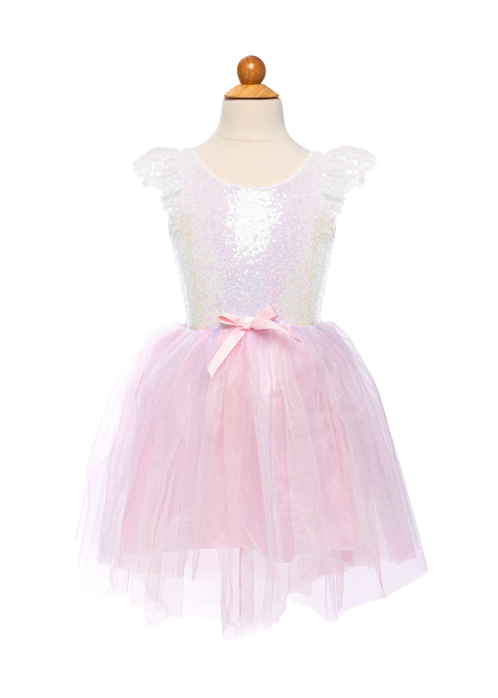 Great Pretenders Dreamy Unicorn Dress & Headband (Iridescent/Pink)