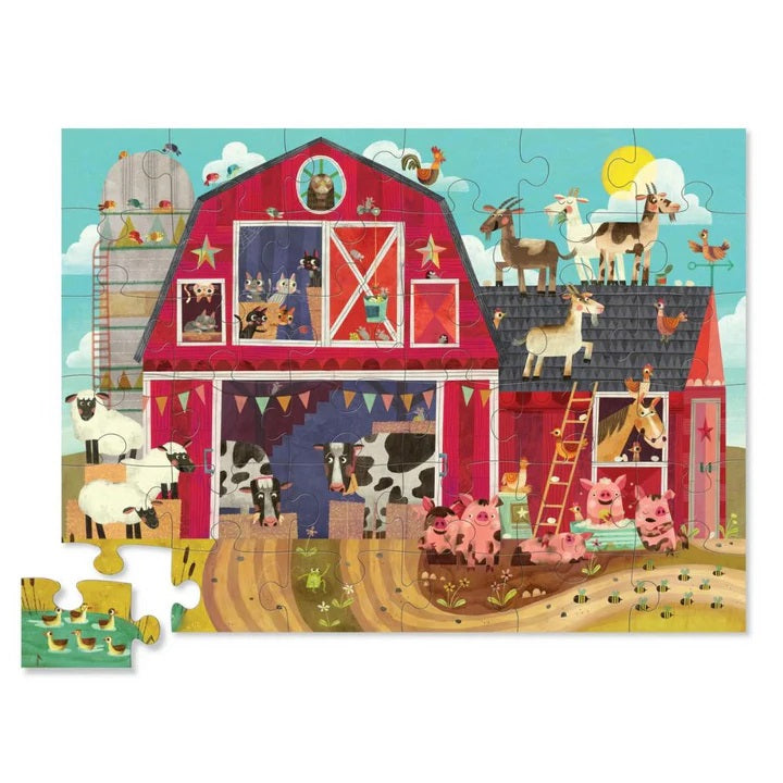 Crocodile Creek 36-Piece Floor Puzzle (Barnyard Buddies)