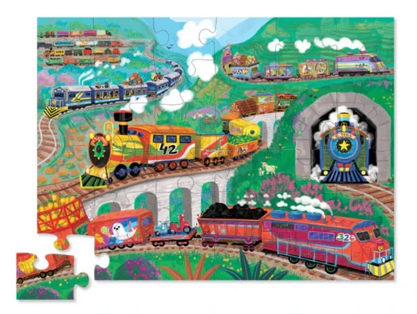 Crocodile Creek 36-Piece Floor Puzzle (All Aboard)