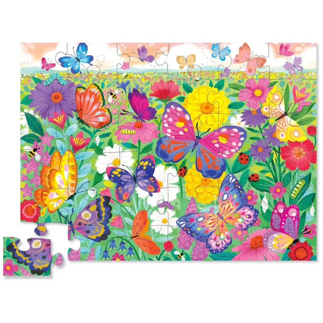 Crocodile Creek 36-Piece Floor Puzzle (Butterfly Garden)