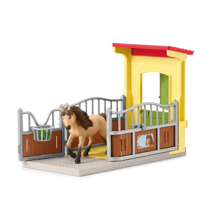 Schleich Pony Box with Iceland Pony Stallion