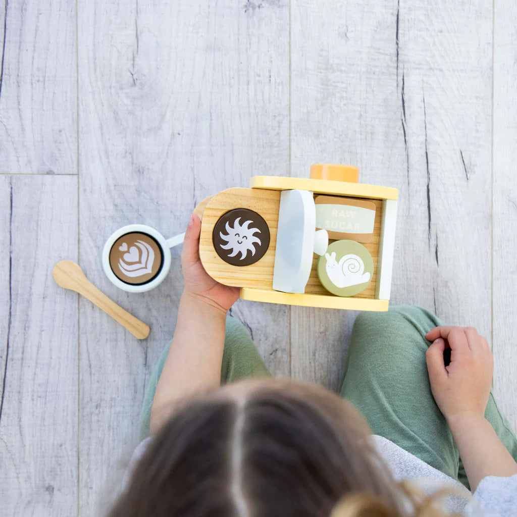 Pearhead Barista-In-Training Wooden Coffee Set