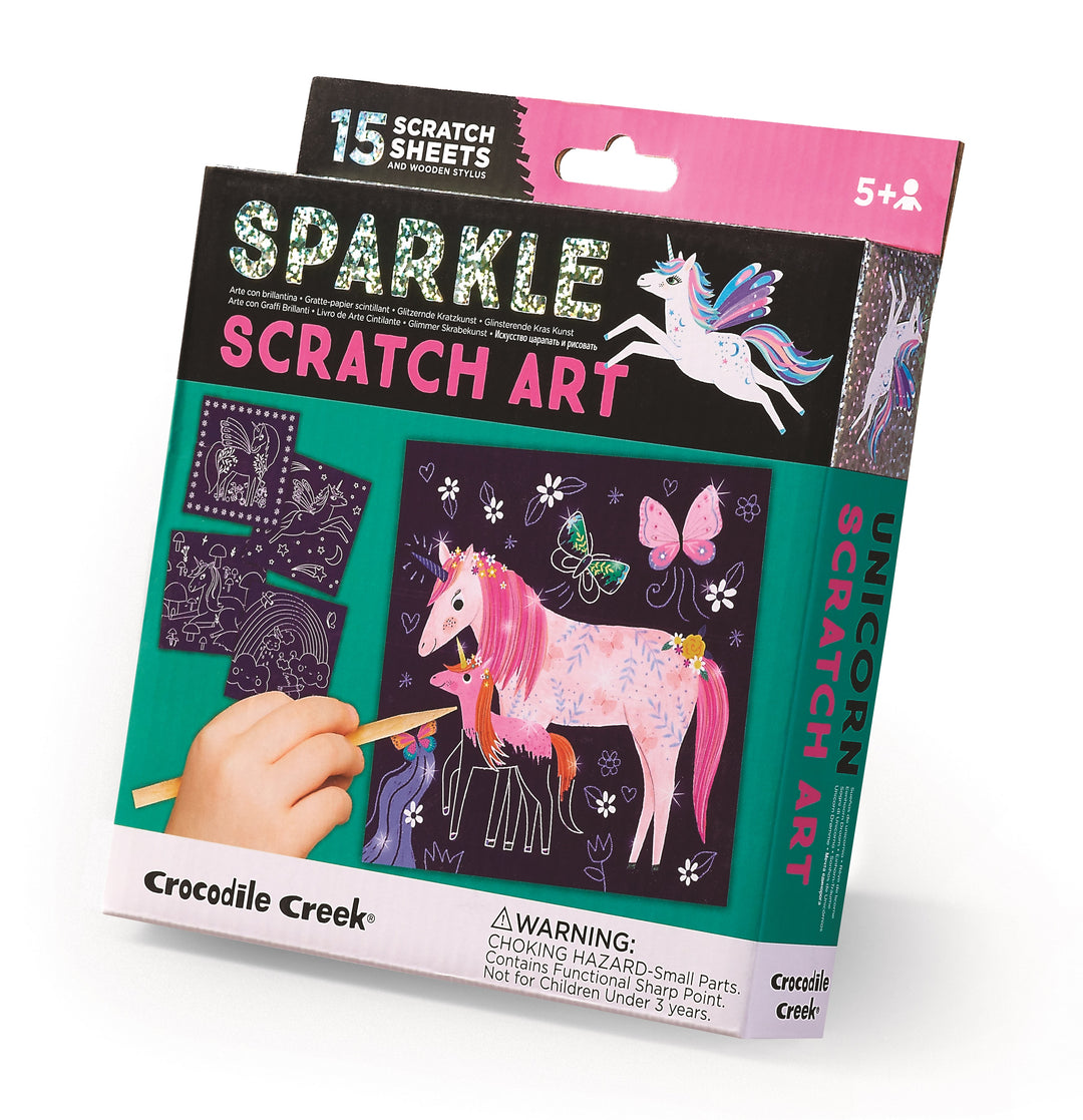 Crocodile Creek Sparkle Scratch Art (Unicorn)