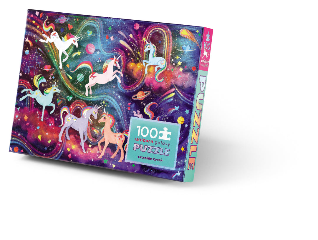 Crocodile Creek 100pc Holographic Puzzle (Unicorn Galaxy)