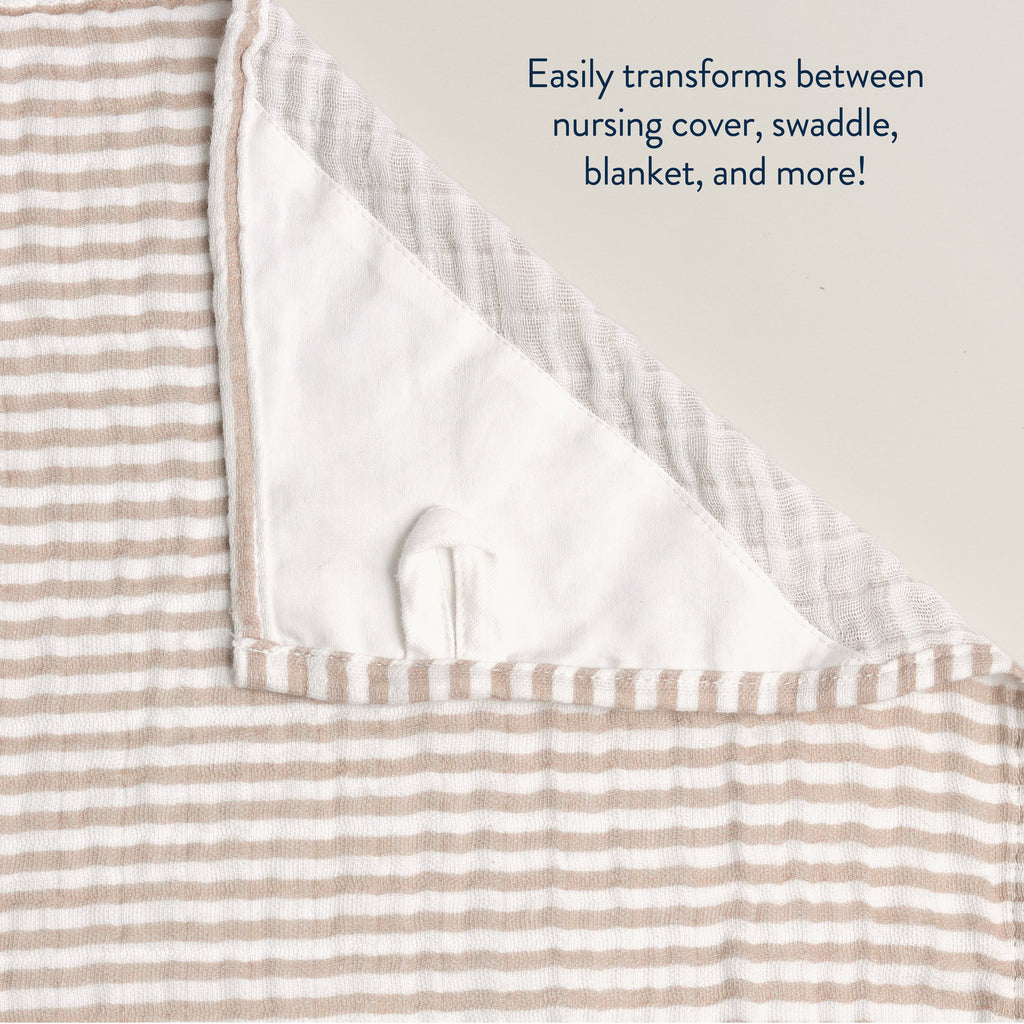 Itzy Ritzy Breastfeeding Boss (Chai Stripes)