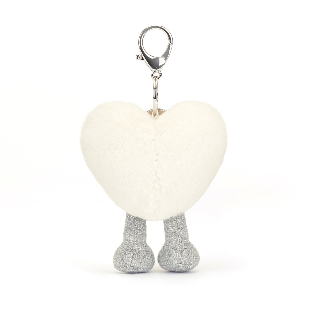 Jellycat Amuseable Cream Heart Bag Charm
