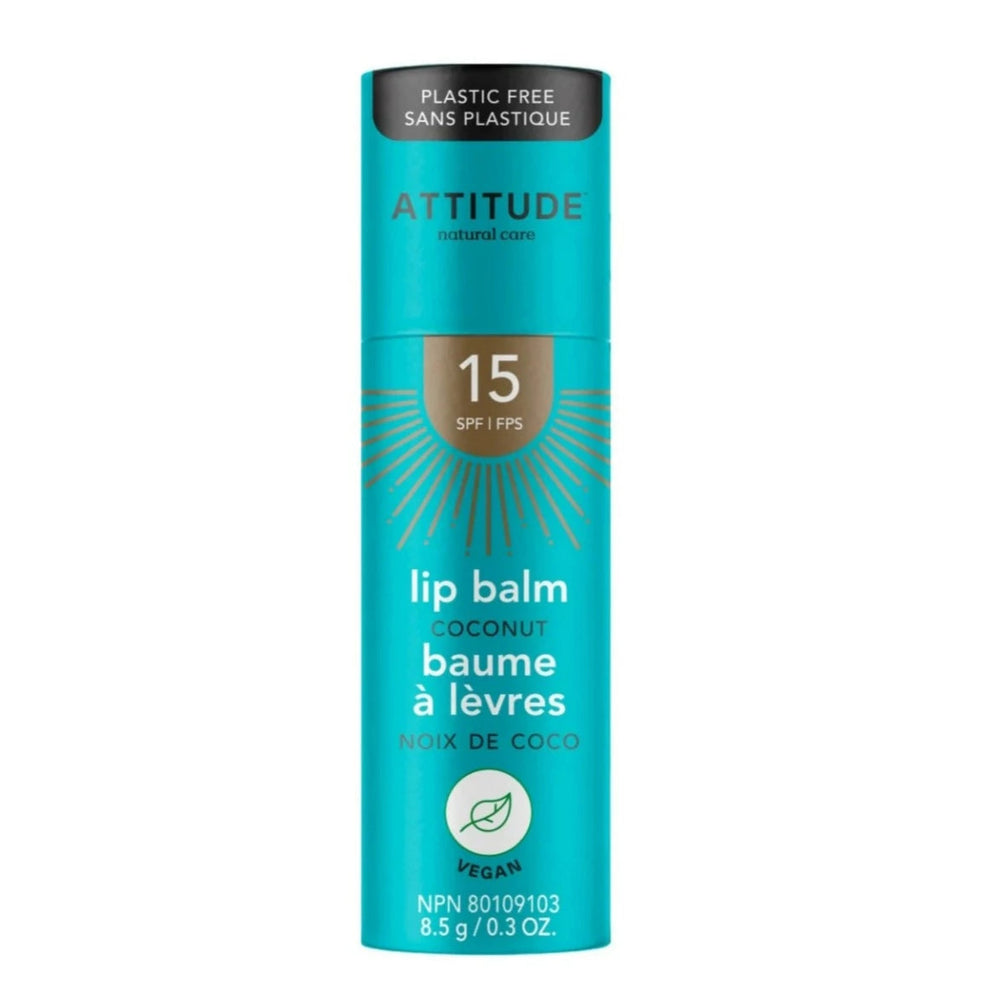 Attitude SPF15 Coconut Lip Balm (8.5g)-Health-Attitude-031887 CN-babyandme.ca