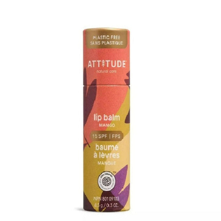 Attitude SPF15 Mango Lip Balm (8.5g)-Health-Attitude-031887 MG-babyandme.ca