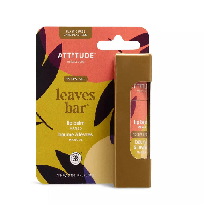 Attitude SPF15 Mango Lip Balm (8.5g)-Health-Attitude-031887 MG-babyandme.ca