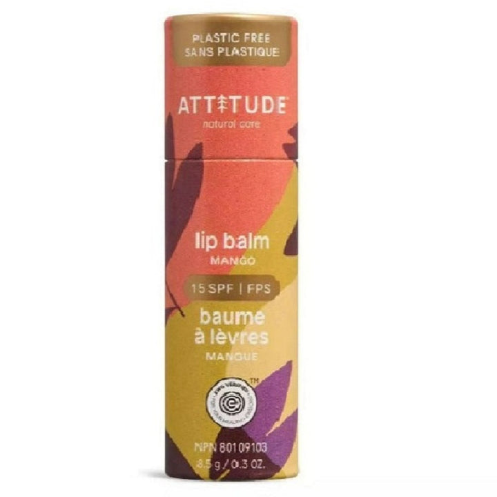 Attitude SPF15 Mango Lip Balm (8.5g)-Health-Attitude-031887 MG-babyandme.ca