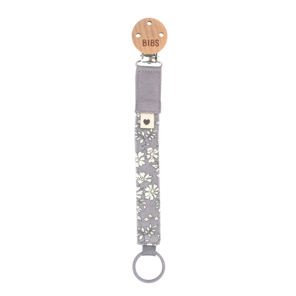 BIBS Paci Clip X Liberty (Capel Fossil Grey)-Health-BIBS-031974 CFG-babyandme.ca