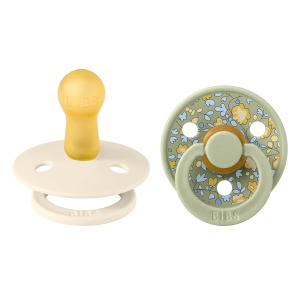 BIBS X Liberty Latex Pacifier 2-Pack (Eloise Sage Mix)-Health-BIBS--babyandme.ca
