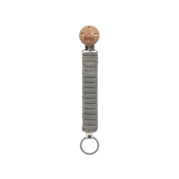 BIBS Pacifier Clip Knitted (Cloud)