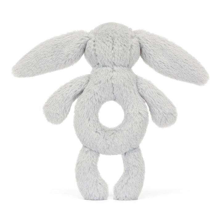 Jellycat Bashful Grey Bunny Ring Rattle