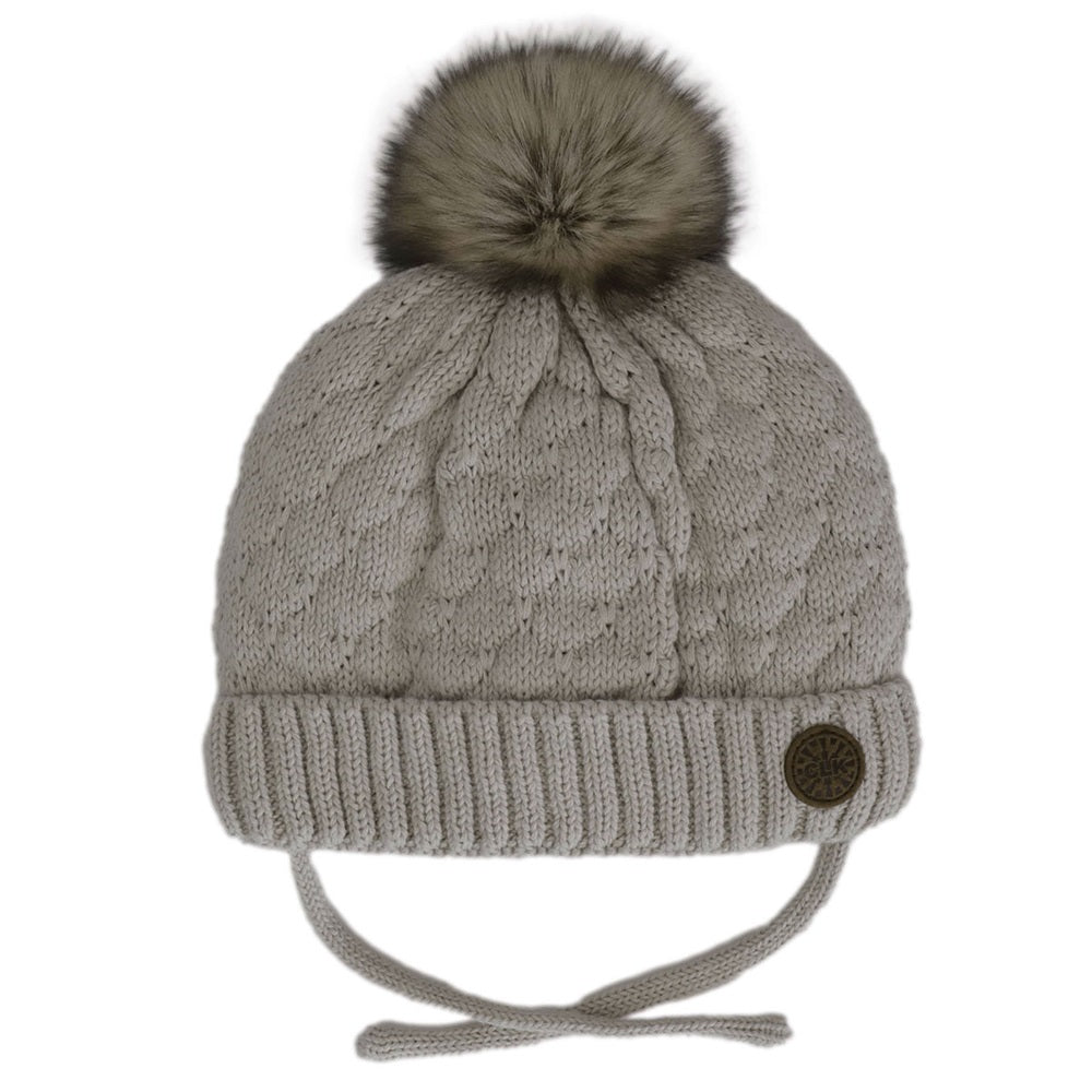 Calikids W2301 Cotton Knit Pompom Hat