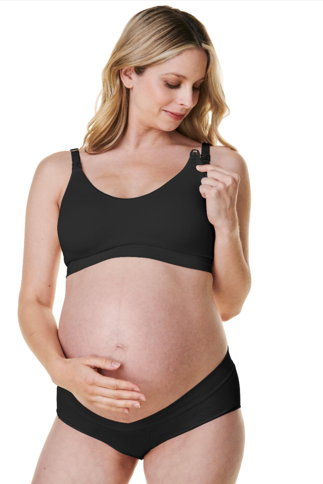 Bravado Scoop Neck Maternity & Nursing Bra (Black)