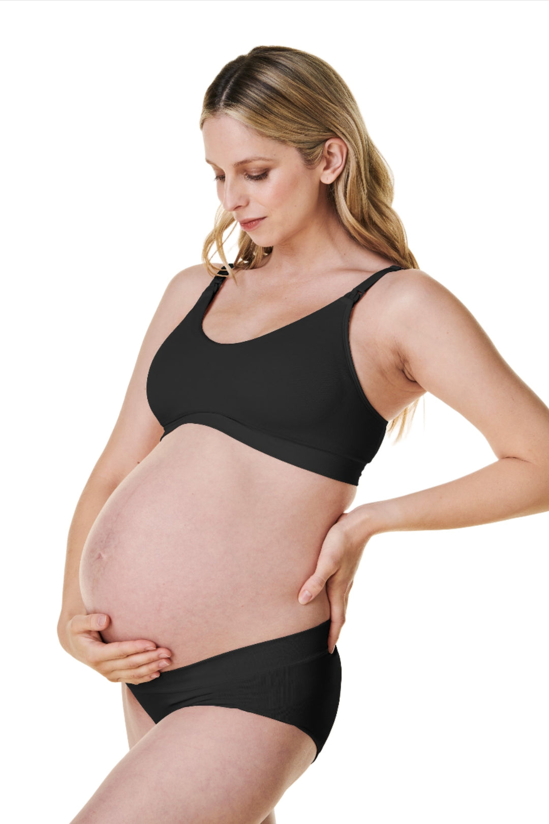 Bravado Scoop Neck Maternity & Nursing Bra (Black)