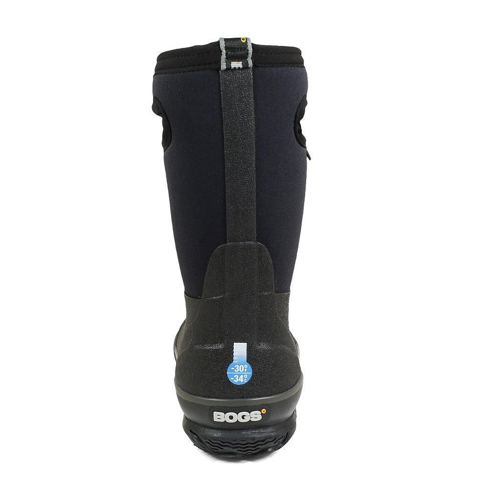 Bogs Kids Classic (Solid Black)-Apparel-Bogs--babyandme.ca