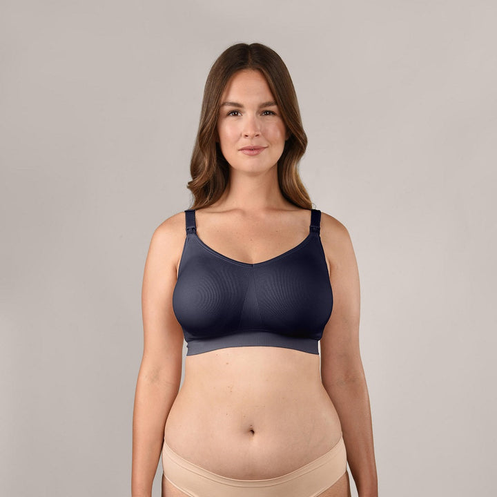 Bravado Body Silk Seamless Nursing Bra 2.0 (Navy)-Feeding-Bravado--babyandme.ca