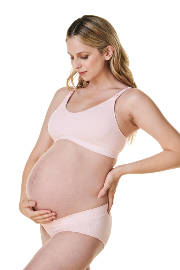 Bravado Scoop Neck Maternity & Nursing Bra (Chalk Pink)
