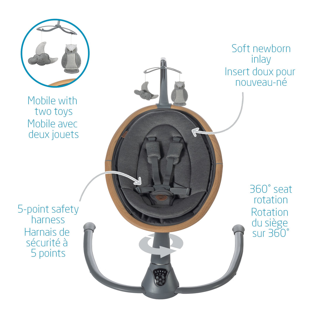 maxi cosi swing insert Maxi Cosi Cassia Swing (Classic Graphite)