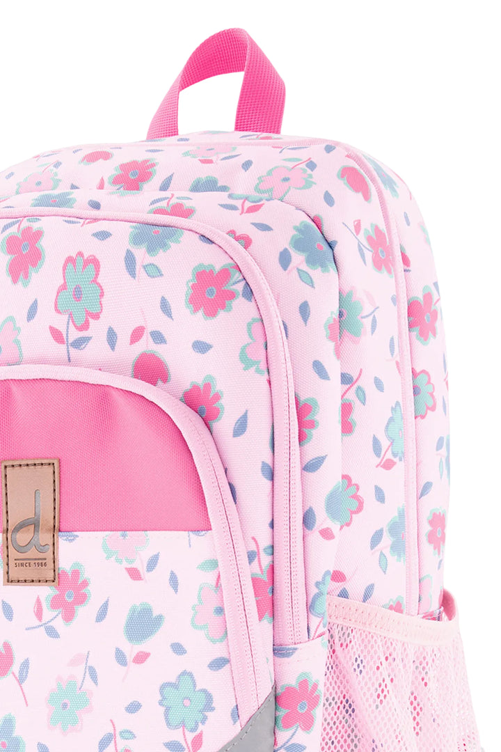 Deux par Deux Little Kids Backpack (Light Pink Floral)