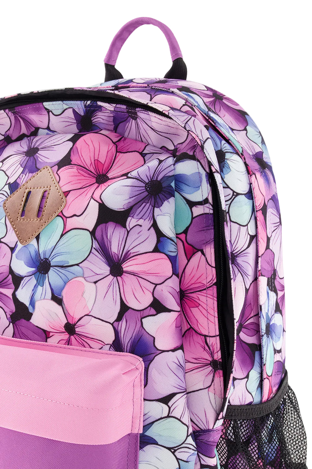 Deux par Deux Kids Backpack (Black Floral)