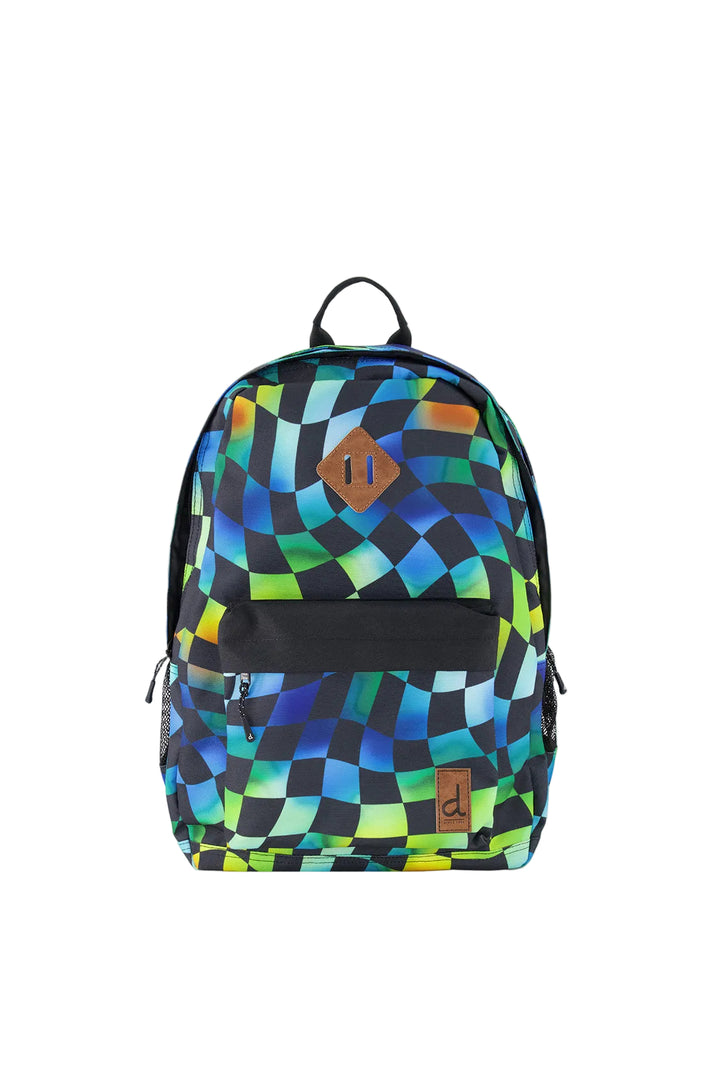 Deux par Deux Kids Backpack (Multicoloured Checker)