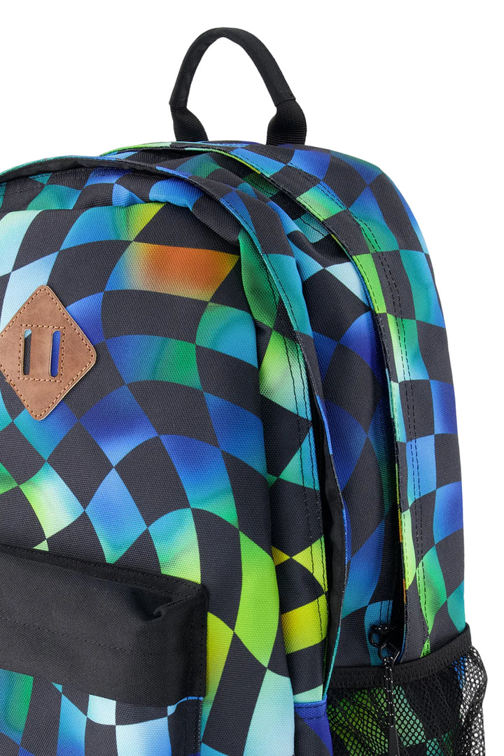 Deux par Deux Kids Backpack (Multicoloured Checker)
