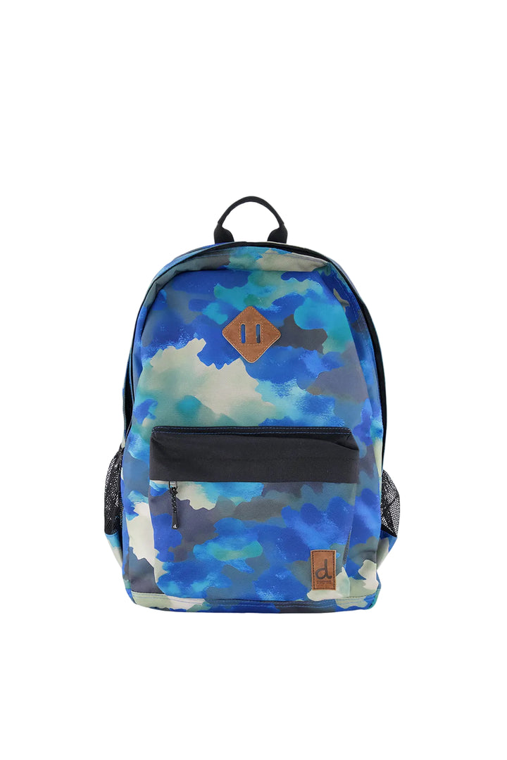 Deux par Deux Kids Backpack (Blue &amp; Grey Camo)