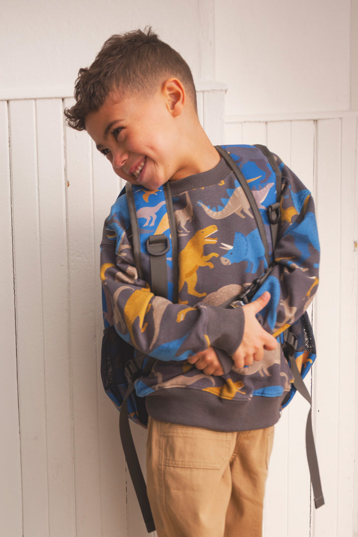 Deux par Deux Kids Backpack (Royal Dinosaurs)