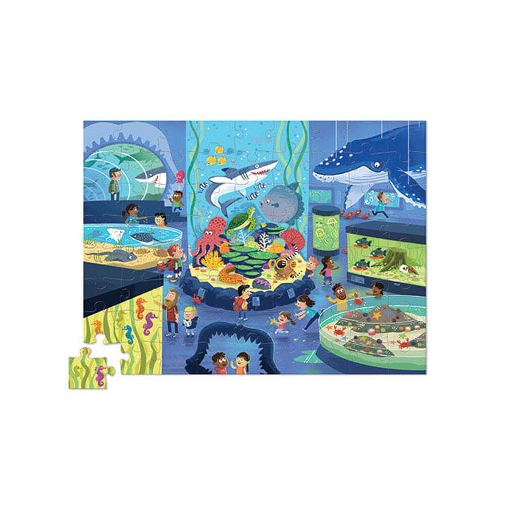 Crocodile Creek 72-Piece Puzzle (Day at the Aquarium)-Toys & Learning-Crocodile Creek-031946 AQ-babyandme.ca