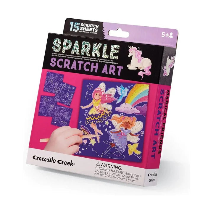 Crocodile Creek Sparkle Scratch Art (Magical Friends)