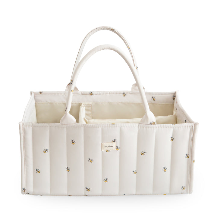Mushie Diaper Caddy (Bees)