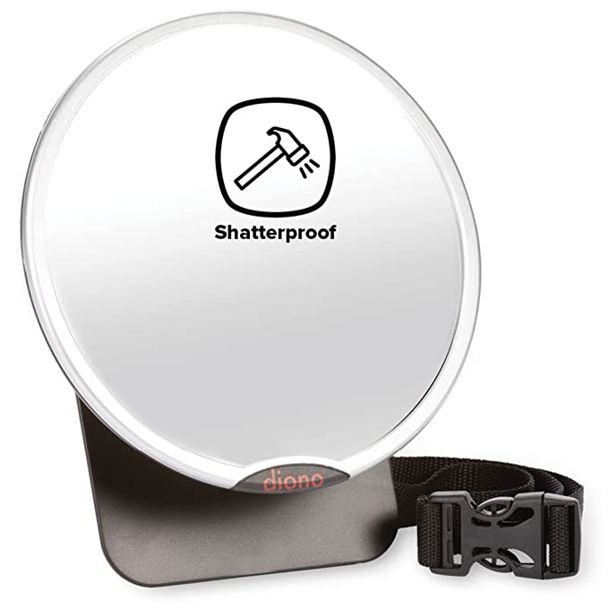 Diono Easy View Mirror 2 pack Silver-Gear-Diono-031958-babyandme.ca