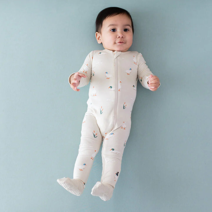 Kyte Baby Zippered Footie (Duck)