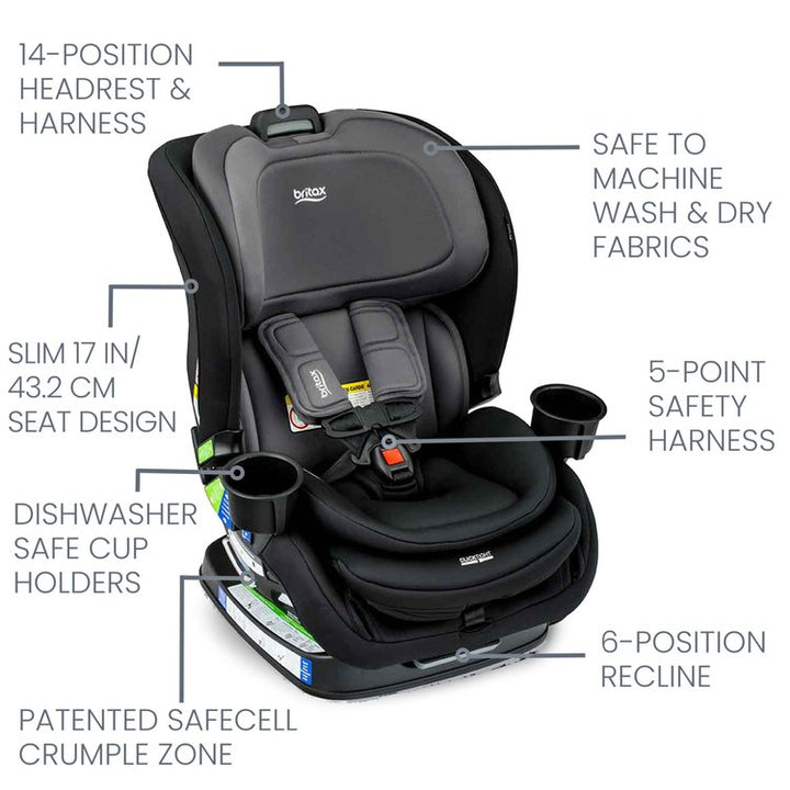 Britax Poplar™ Convertible Car Seat (Stone Onyx)