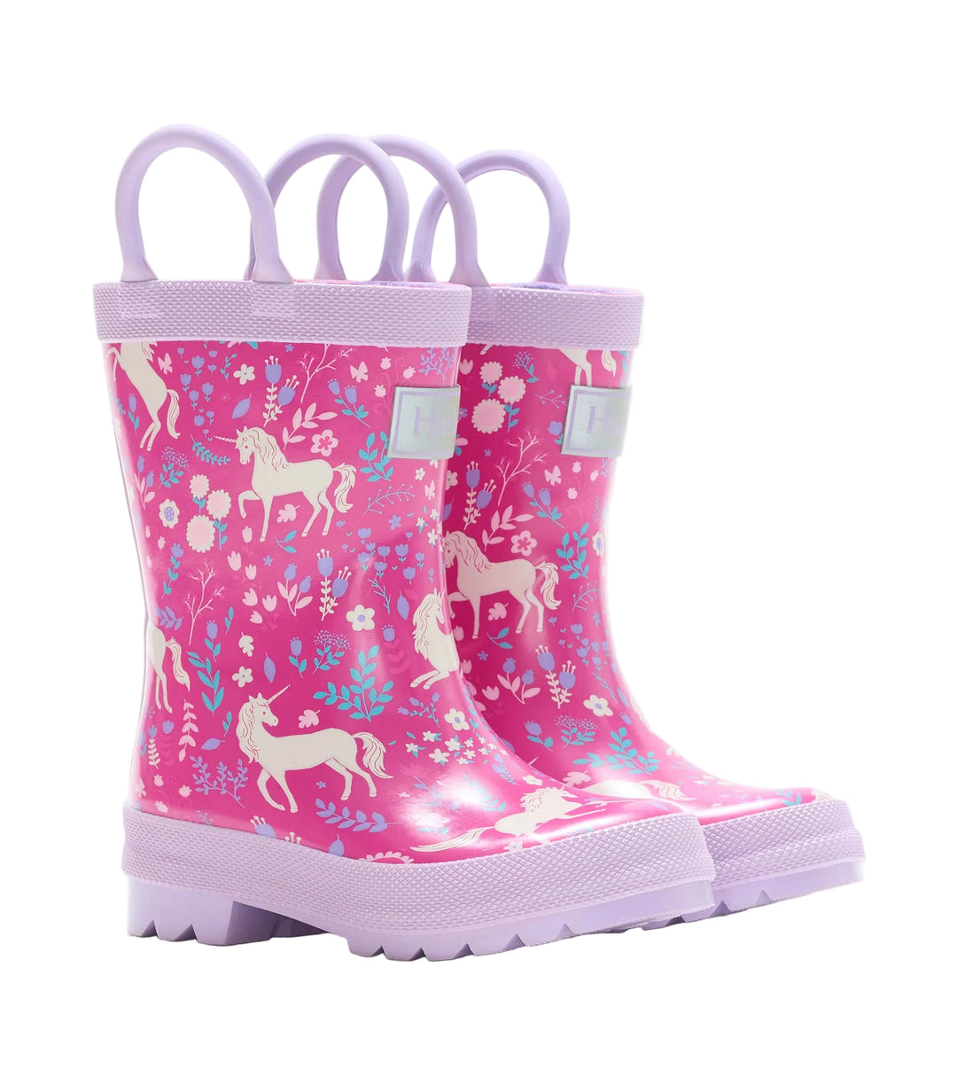 Hatley Rain Boots with Handles (Unicorn Forest)
