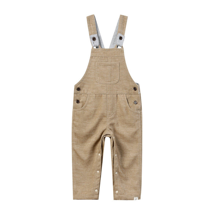 Me &amp; Henry Gentry Woven Overalls (Beige Moleskin)