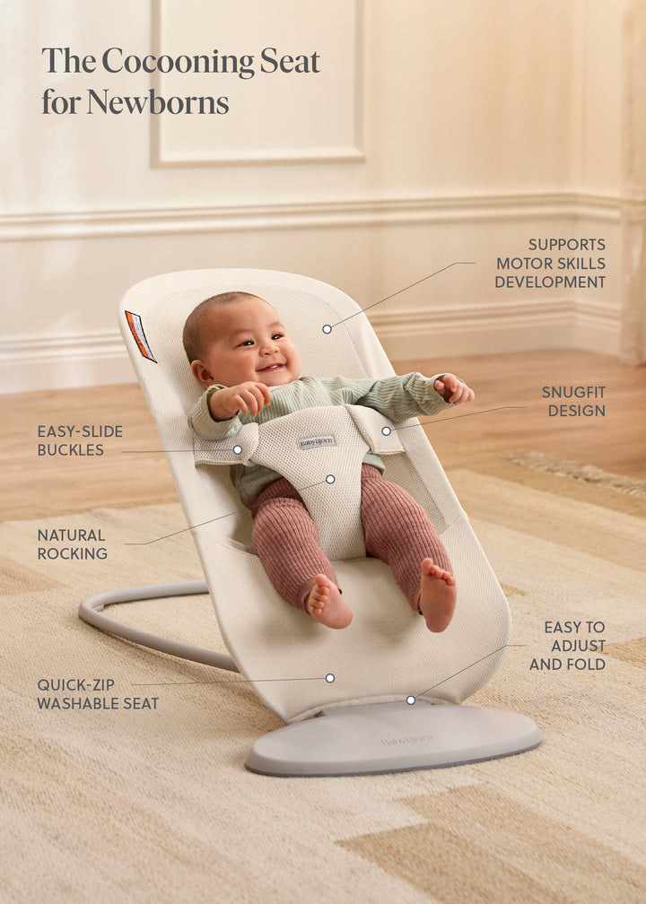 Baby Bjorn Bouncer Begin Mesh (Cream)