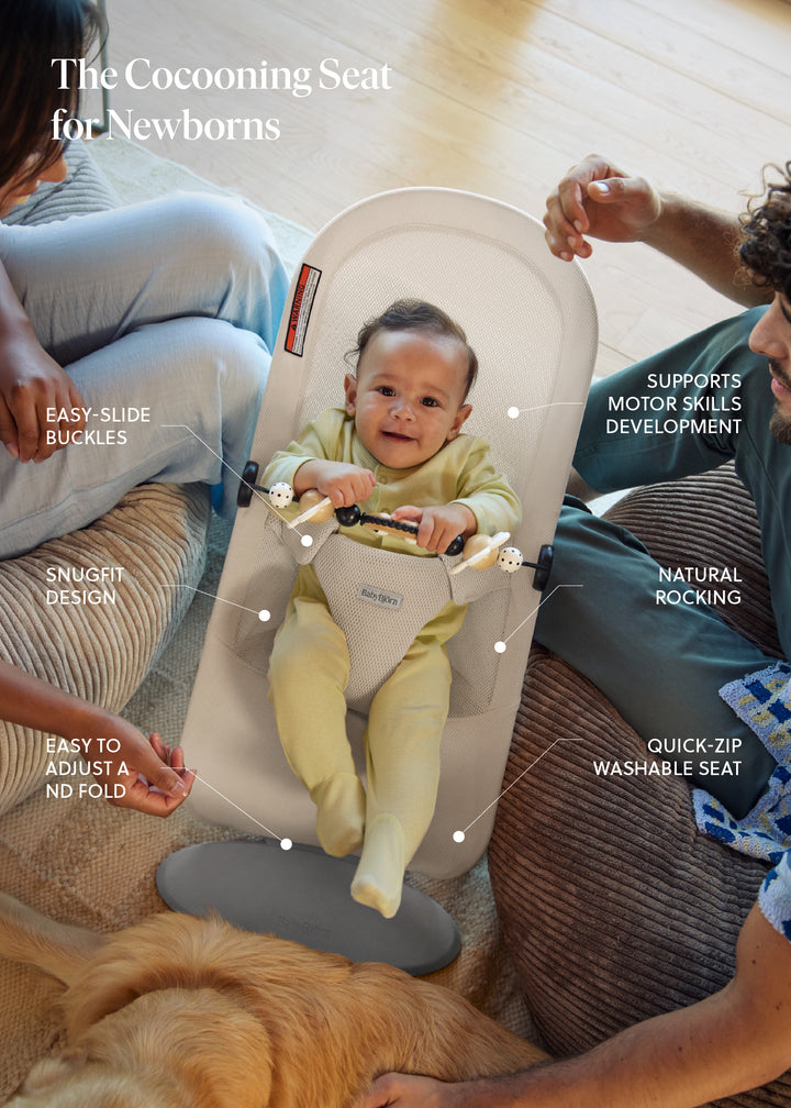 Baby Bjorn Bouncer Begin Mesh (Cream)
