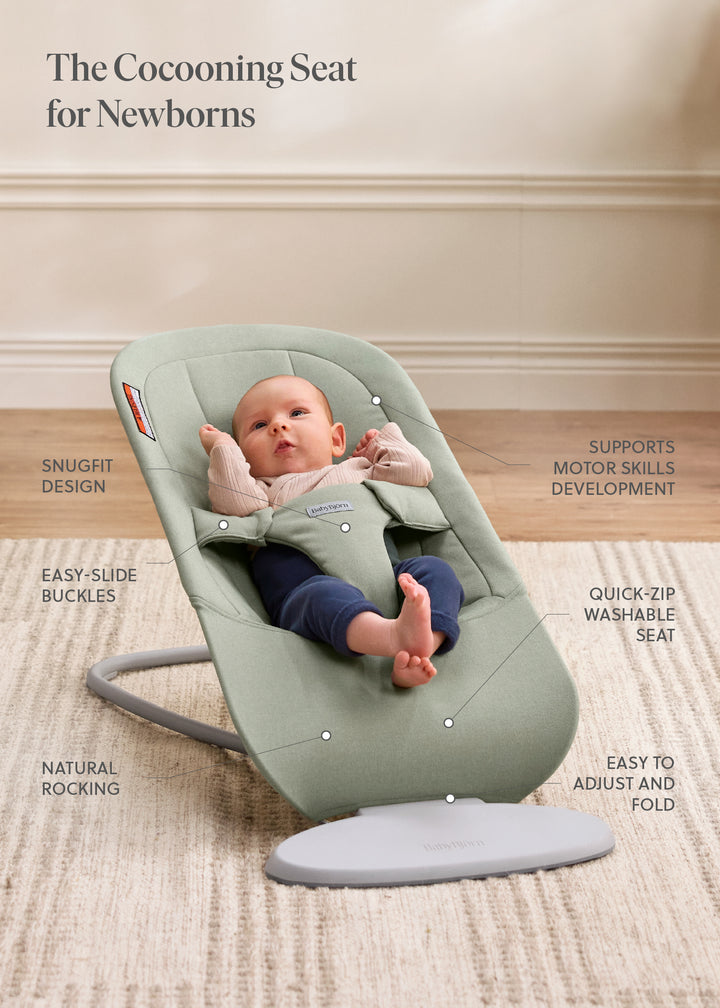 Baby Bjorn Bouncer Begin Woven (Light Green)