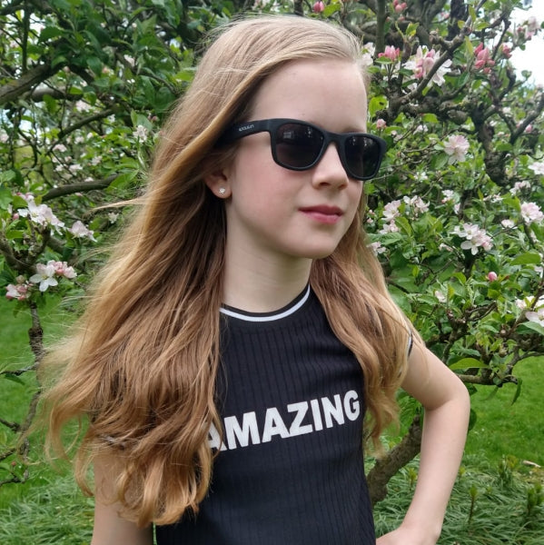 Koolsun Wave Sunglasses (Matte Black)-Apparel-Koolsun--babyandme.ca