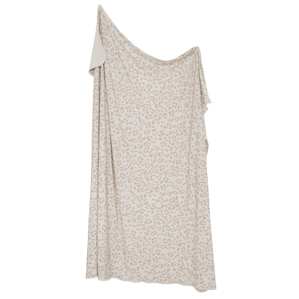 Kyte Baby Bamboo Single Swaddle (Oat Leopard)-Nursery-Kyte Baby-027845 OL-babyandme.ca